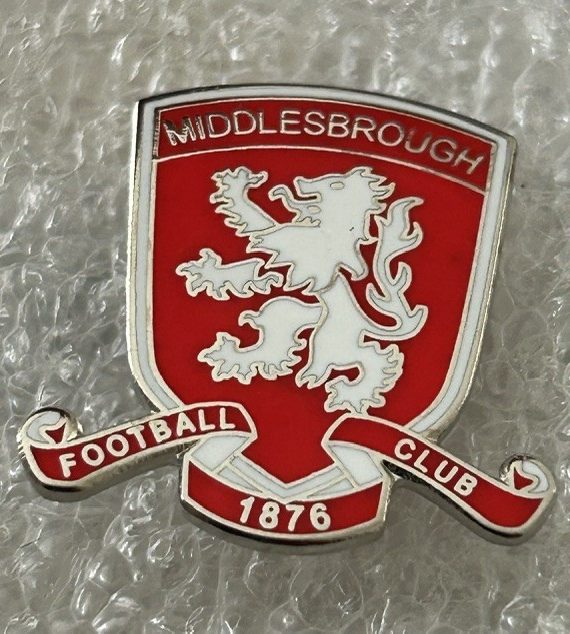 Middlesbrough ~ Medium Red & White Crest Design