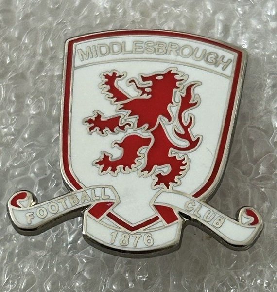 Middlesbrough ~ Large White & Red Crest Design