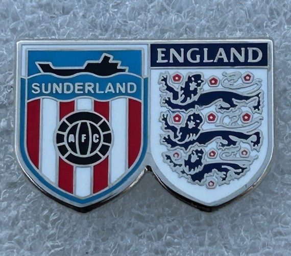 Sunderland & England Twin Design Badge