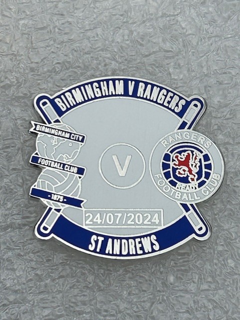 Birmingham City v Glasgow Rangers Match Badge 2024